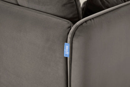 Model 19 Three-Seater Left Chaise Sofa, Elephant — Detail 04