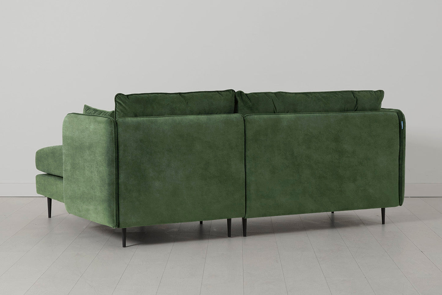 Model 19 Dreisitzer Chaiselongue-Sofa (Rechts), Tannengrün