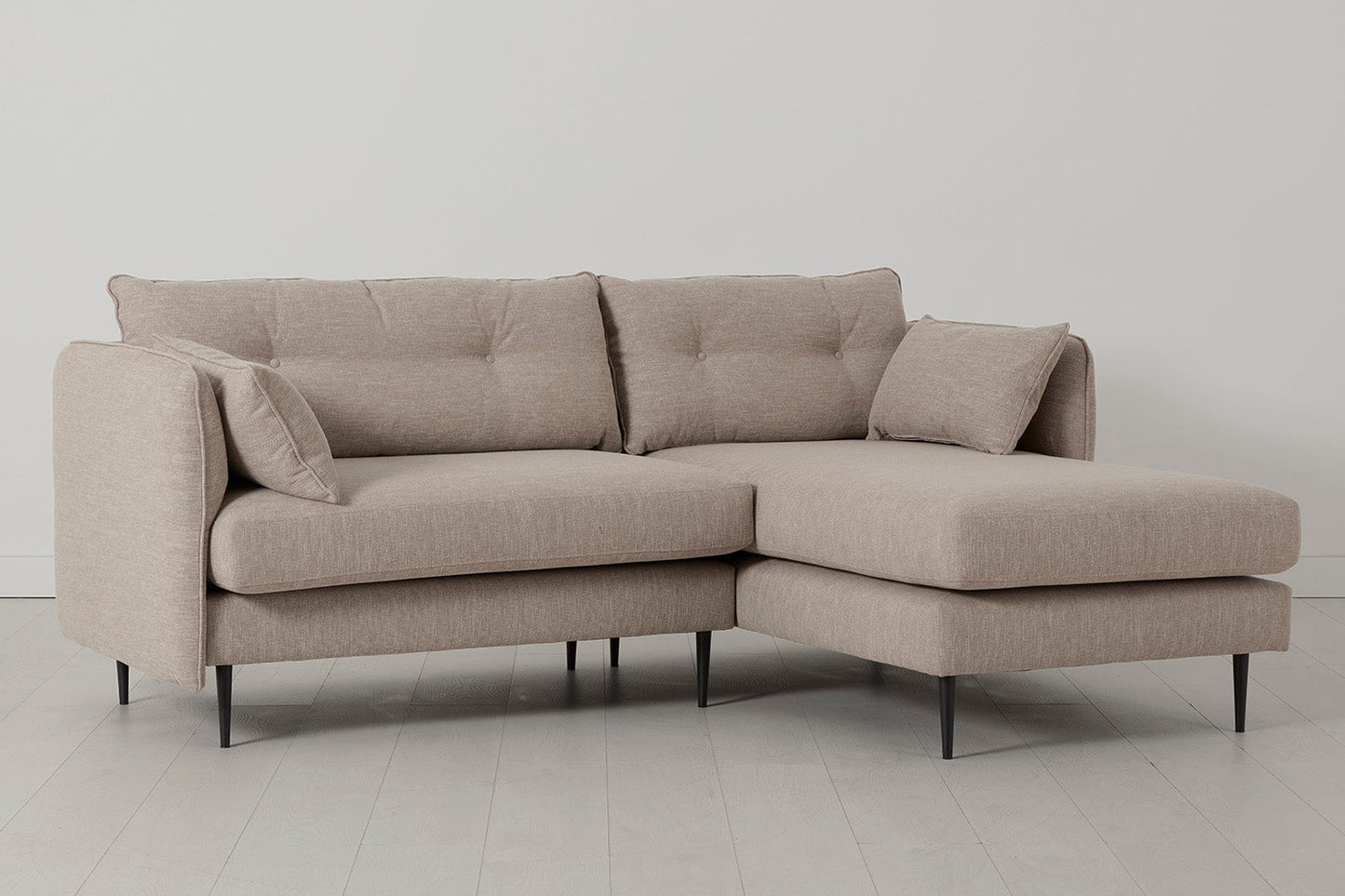 Model 19 3 Seater Right Chaise Sofa, Pumice