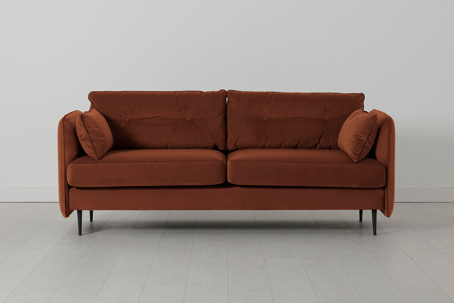 Model 19 Dreisitzer-Sofa, Umbrabraun