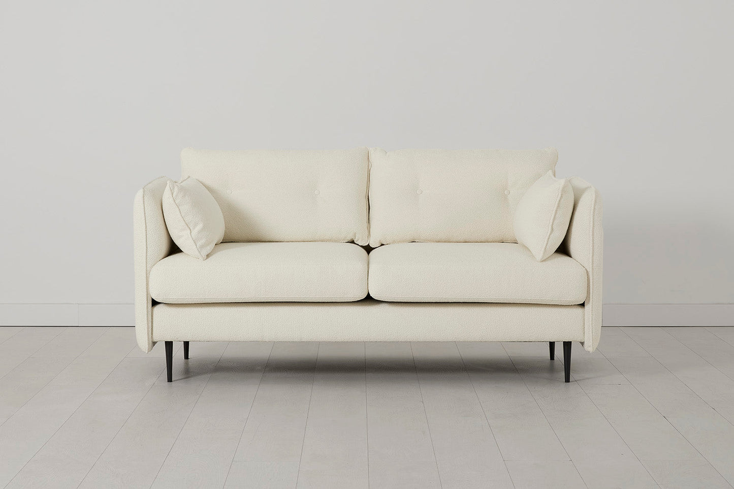 Model 19 Zweisitzer-Sofa, Elfenbeinfarbe