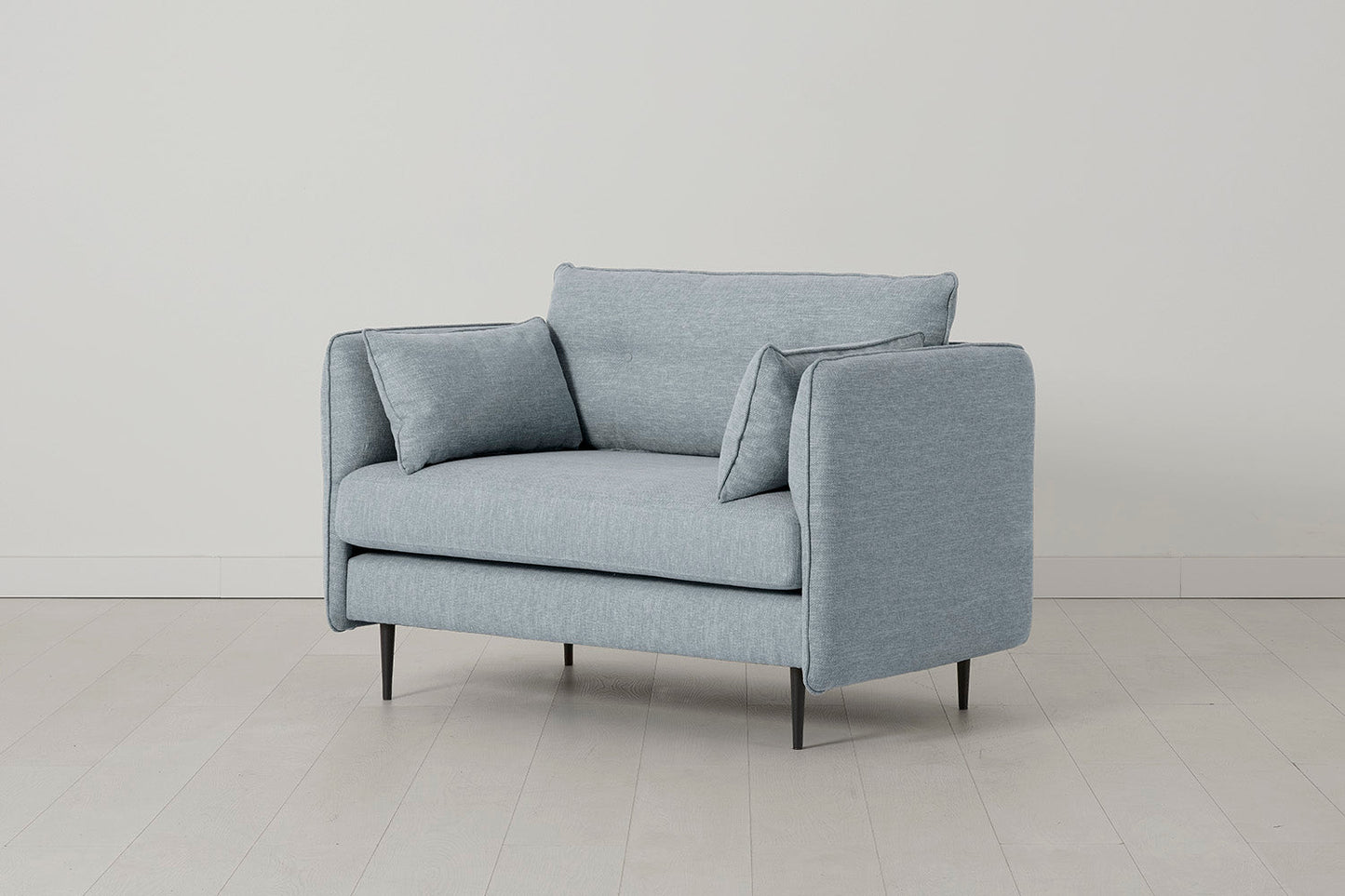 Model 19 Loveseat, Meerglasblau
