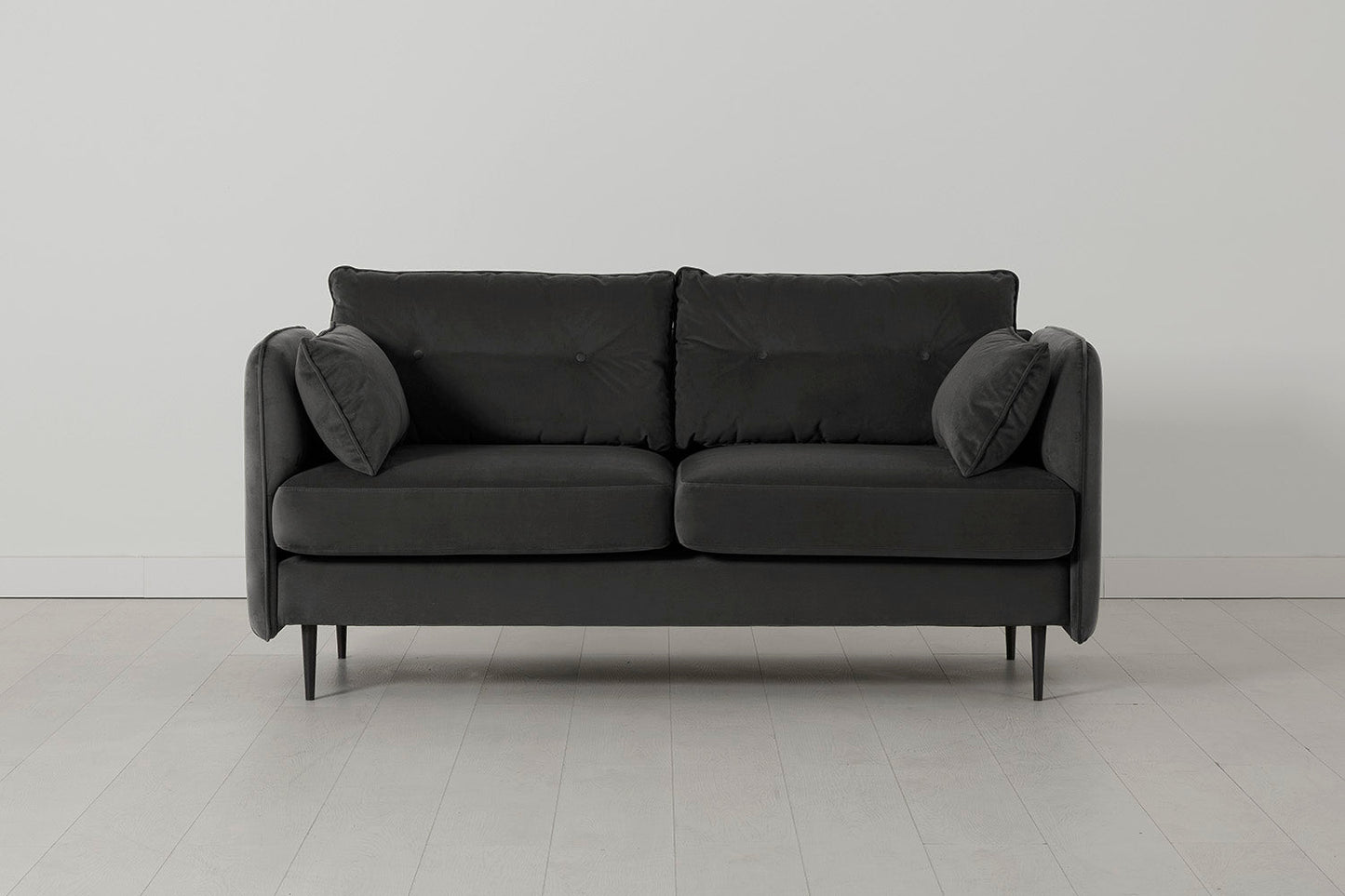 Model 19 Zweisitzer-Sofa, Dunkelgrau
