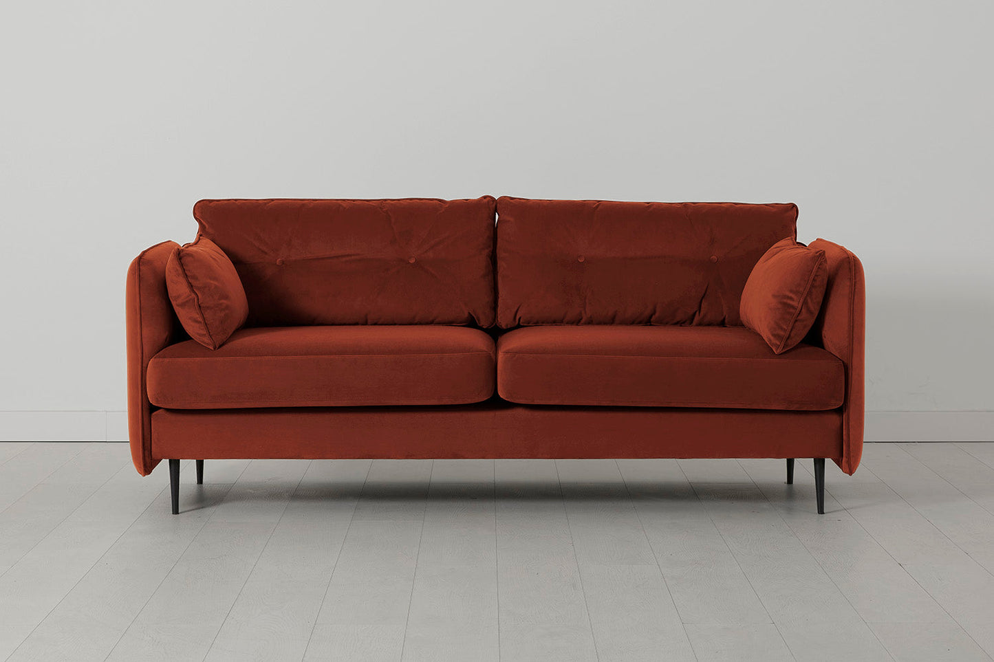 Model 19 Dreisitzer-Sofa, Ziegelrot