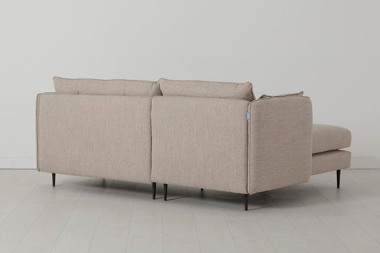 Model 19 Dreisitzer Chaiselongue-Sofa (Links), Steingrau