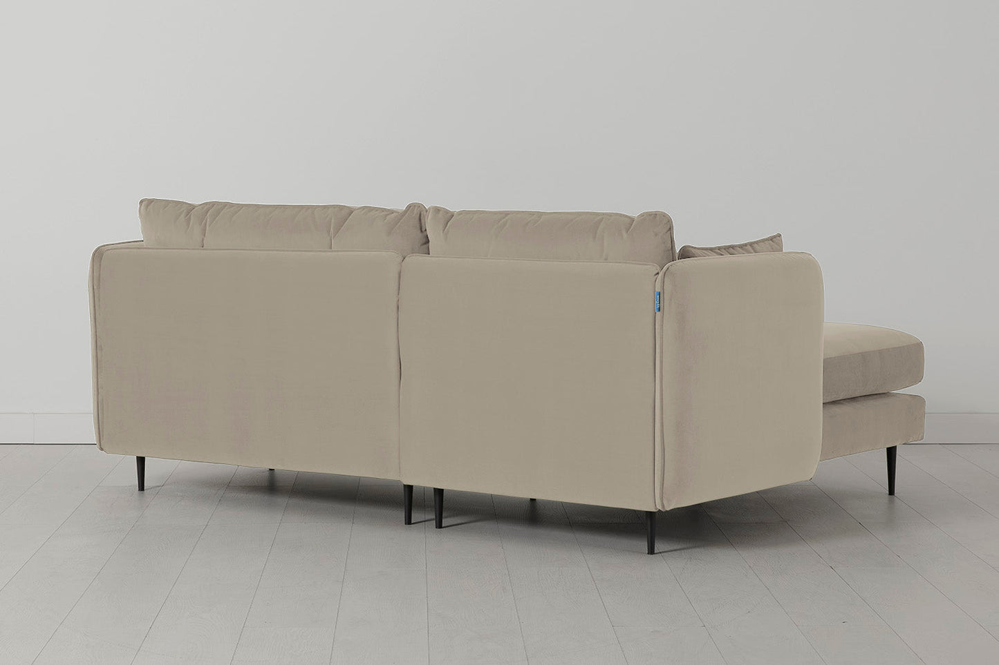 Model 19 3 Seater Left Chaise Sofa, Bone