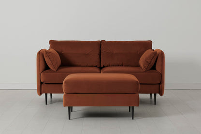 Model 19 2 Seater Sofa with Ottoman Umber 02
