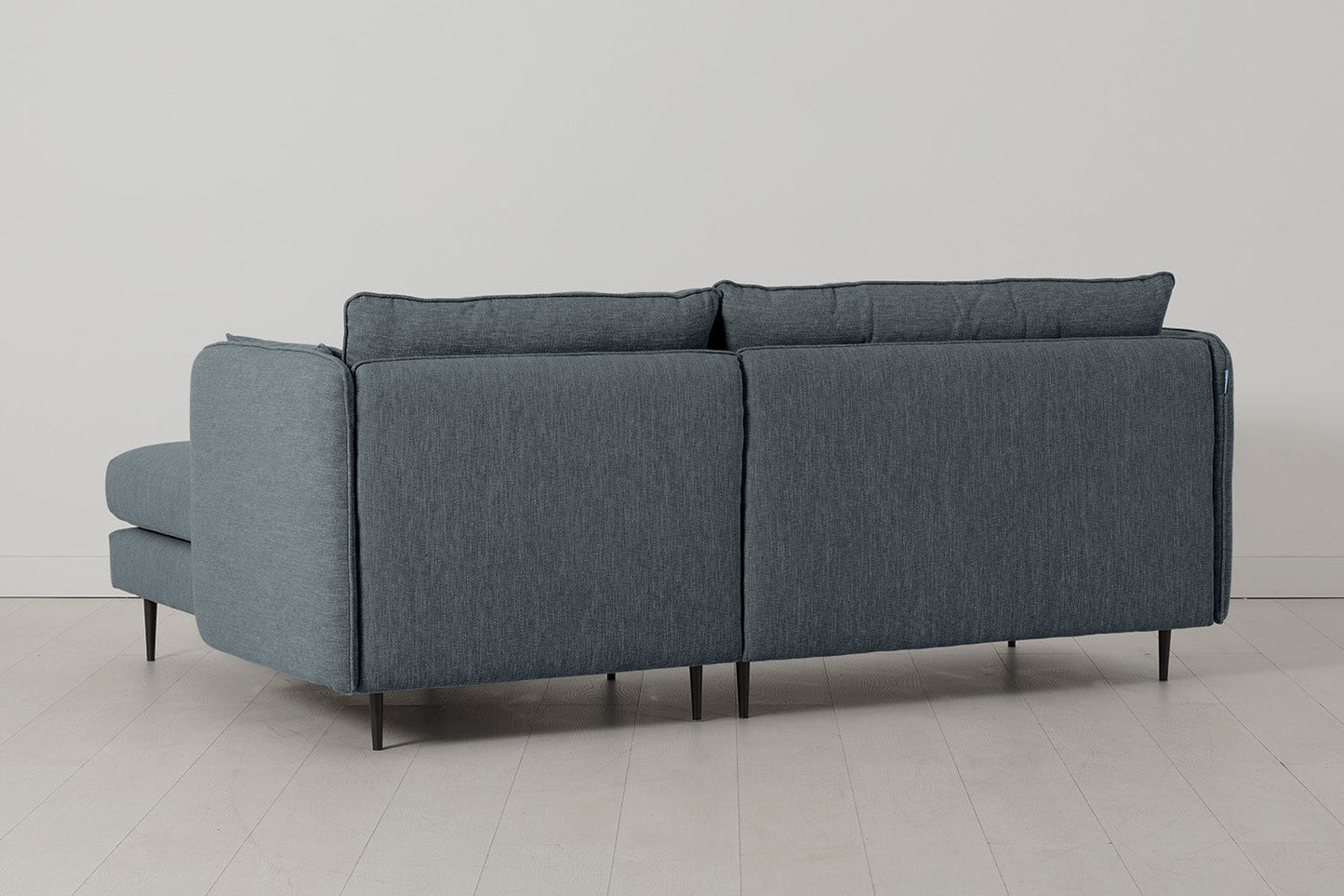 Model 19 Dreisitzer Chaiselongue-Sofa (Rechts), Meeresblau