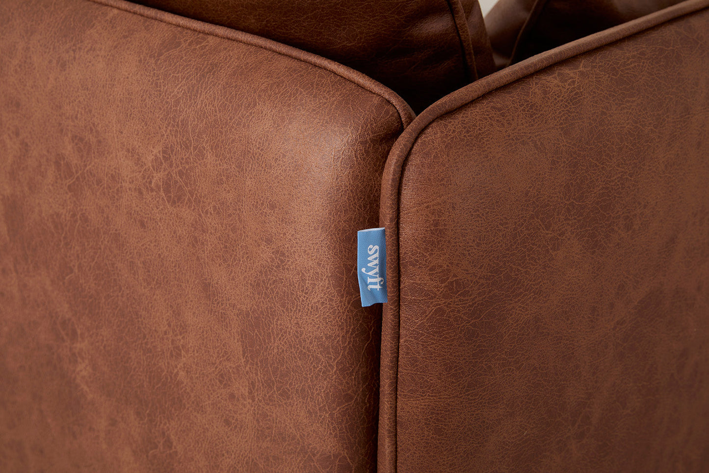 Model 19 Zweisitzer-Sofa, Kastanienbraun