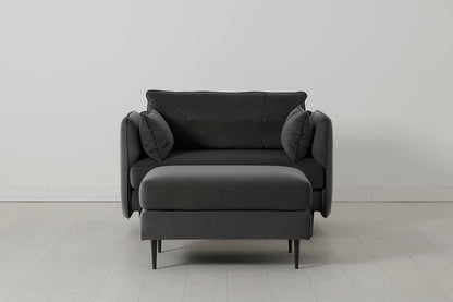 Model 19 Loveseat, Charcoal — Model 19 - Loveseat - Charcoal 02