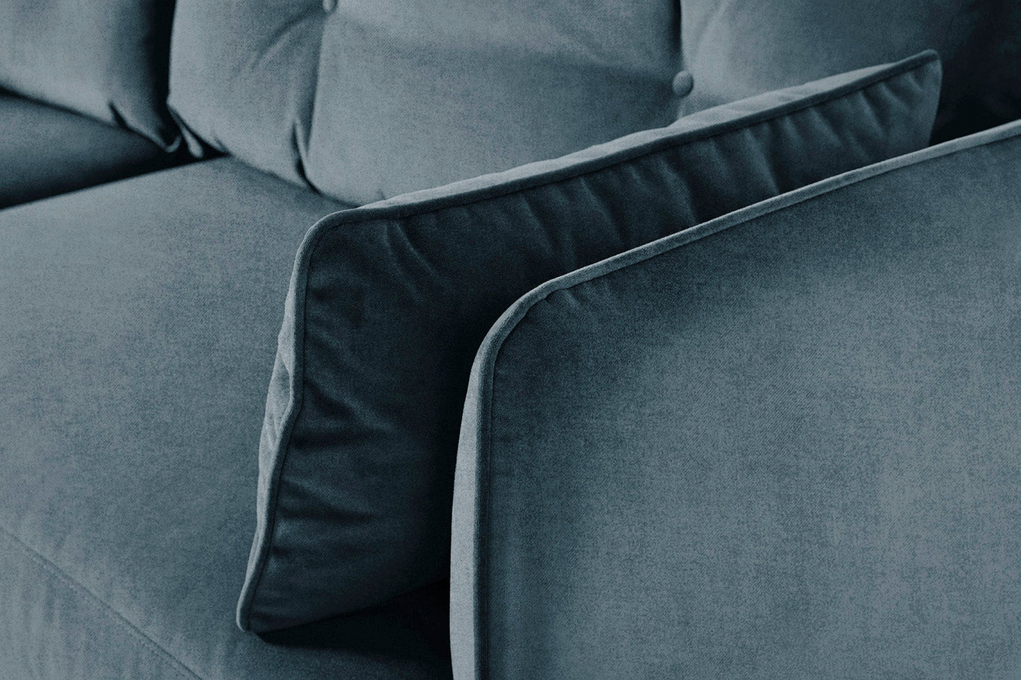 Model 19 Zweisitzer-Sofa, Wasserblau