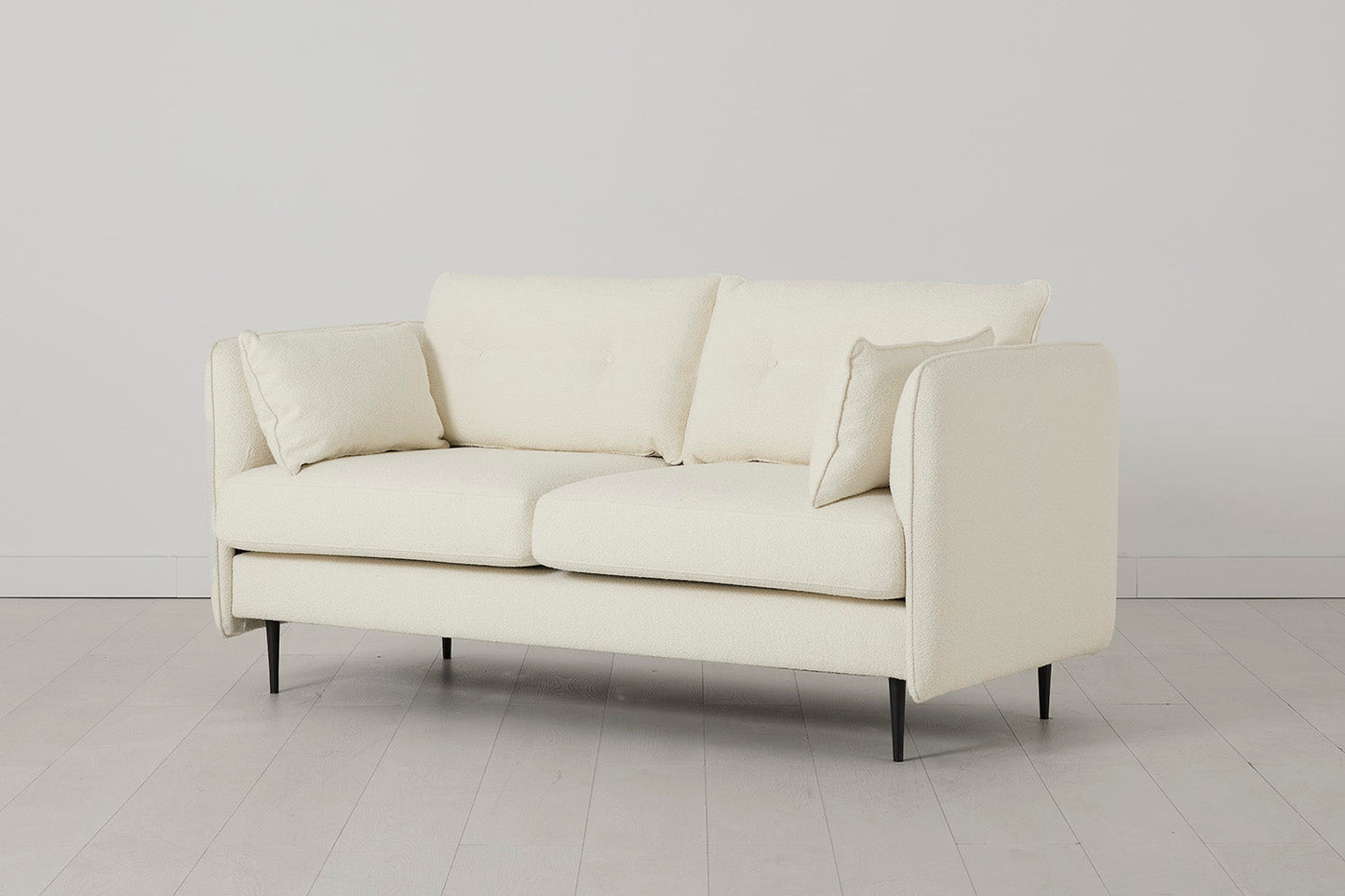 Model 19 Zweisitzer-Sofa, Elfenbeinfarbe