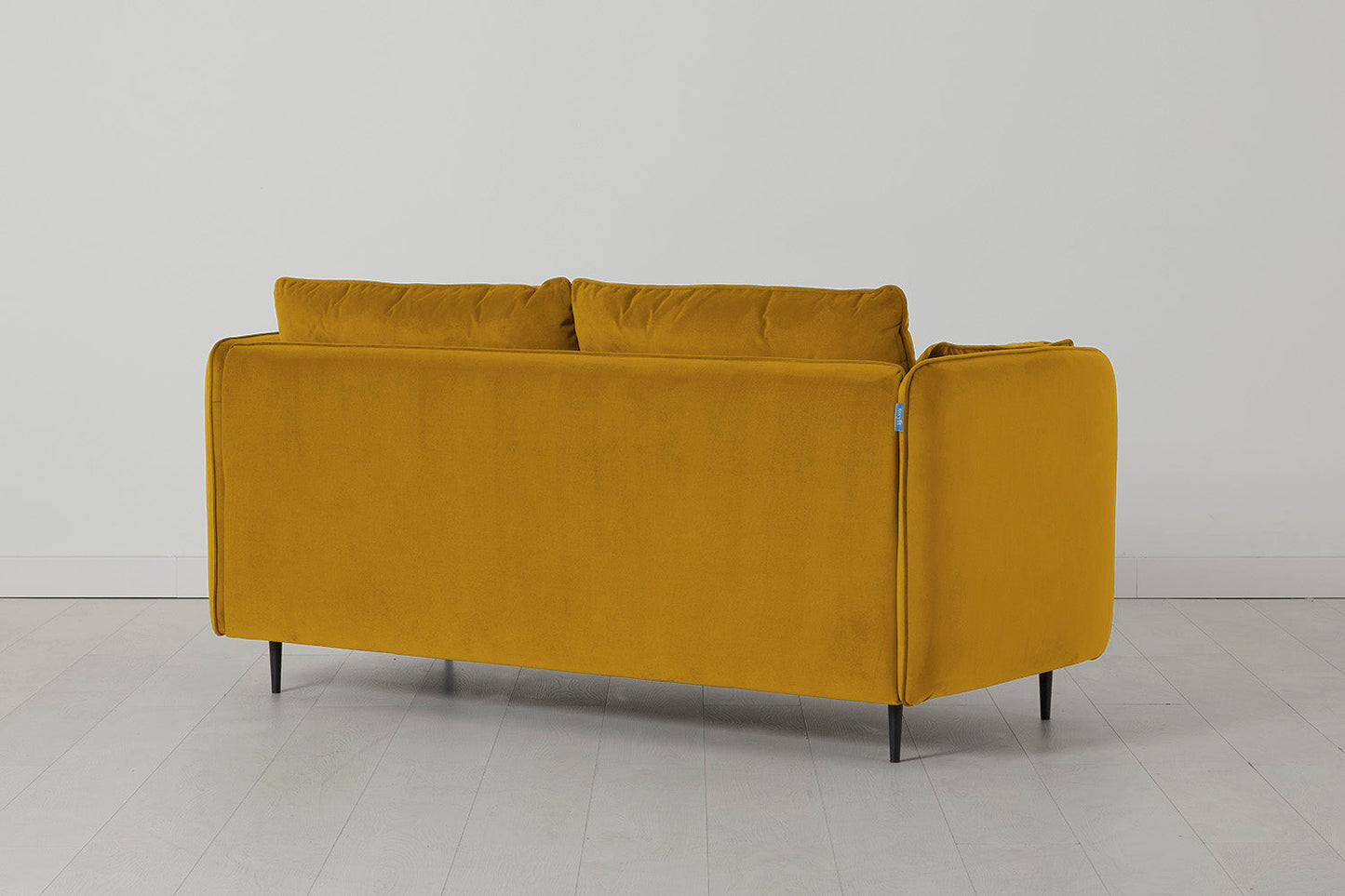 Zweisitzer-Sofa, Senfgelb