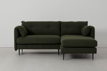 Model 19 3 Seater Right Chaise Sofa, Fern — Front View