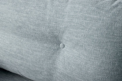 Model 19 2 Seater Sofa with Ottoman - Seaglass