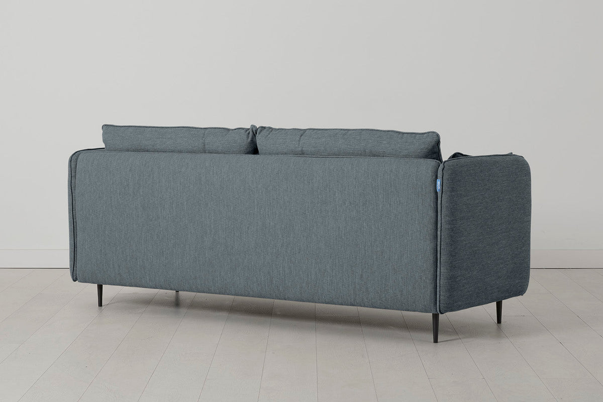 Model 19 3 Seater Sofa with Ottoman, Marine