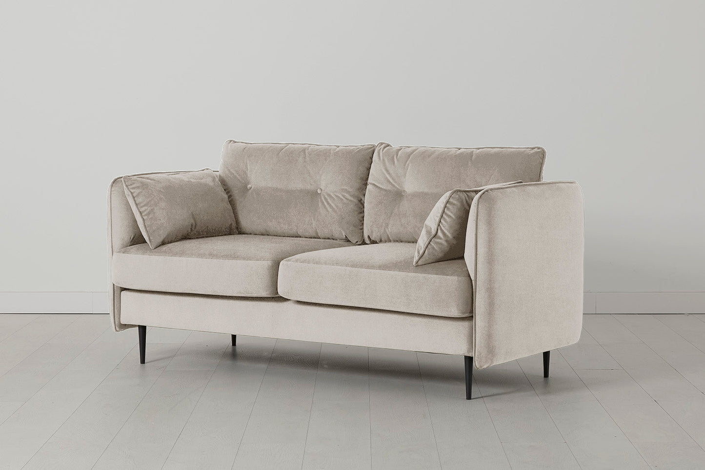 Model 19 Zweisitzer-Sofa, Kreideweiß