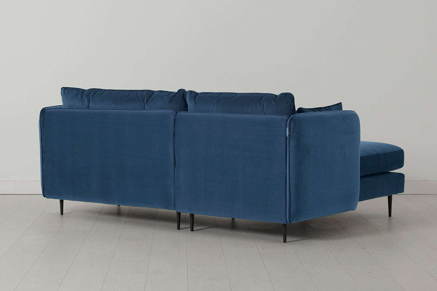 Model 19 Dreisitzer Chaiselongue-Sofa (Links), Blaugrün