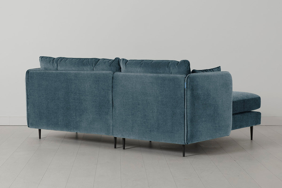Model 19 Three-Seater Left Chaise Sofa, Hydro 03