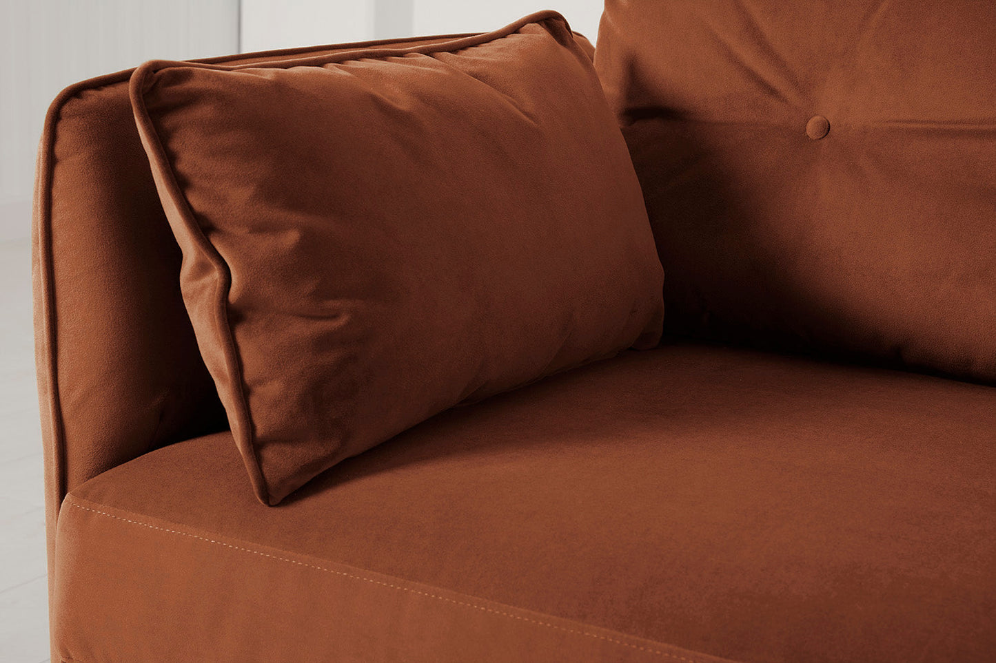 Model 19 Dreisitzer-Sofa, Umbrabraun