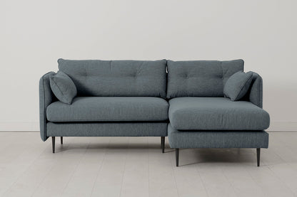 Model 19 3 Seater Right Chaise Sofa, Marine — front view