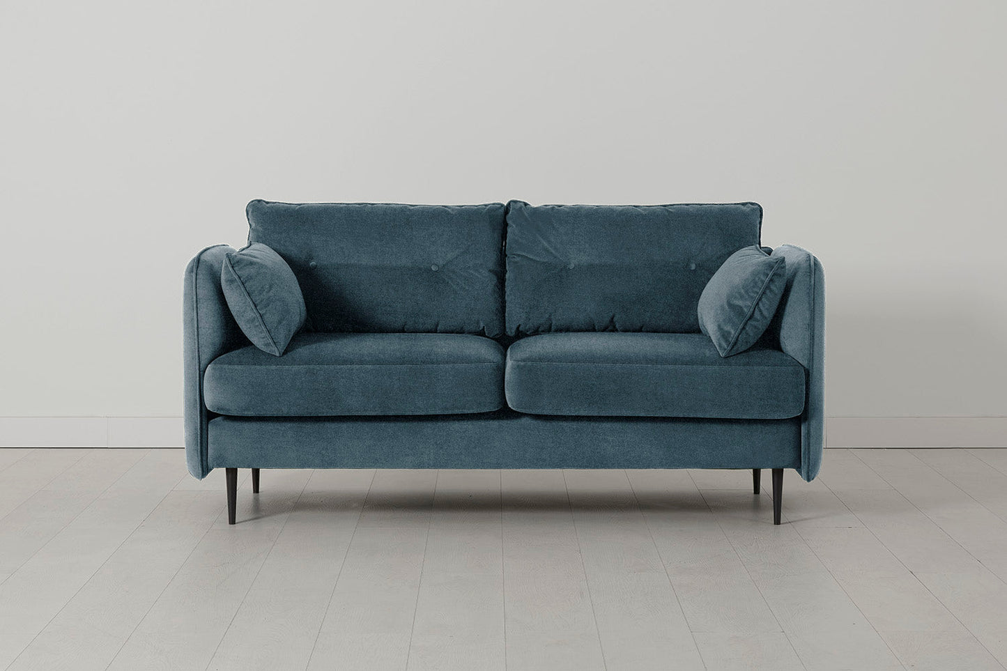 Model 19 Zweisitzer-Sofa, Wasserblau