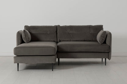Model 19 Three-Seater Left Chaise Sofa, Elephant — Left Chaise View 01