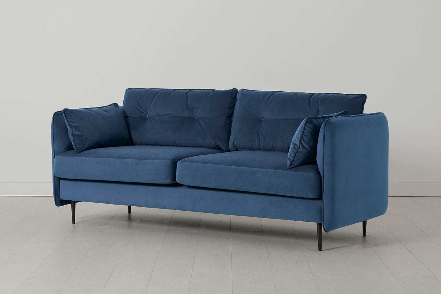 Model 19 Dreisitzer-Sofa, Blaugrün