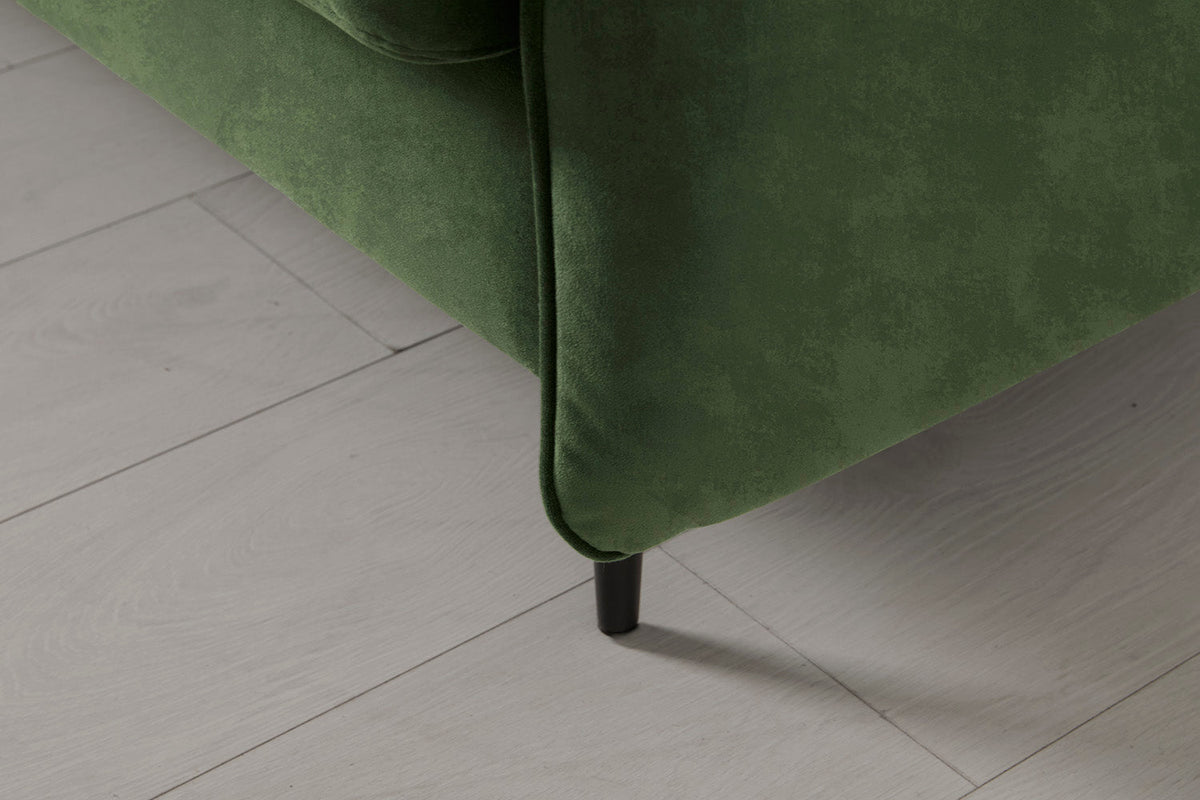 Model 19 2 Seater Sofa with Ottoman - Conifer