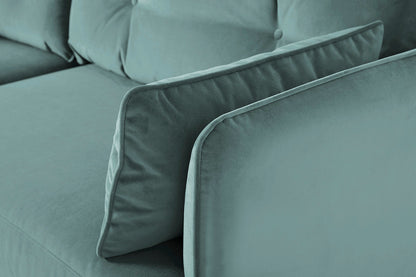 Model 19 2 Seater Sofa with Ottoman - Airforce - Model 19 - Detail - Airforce 02