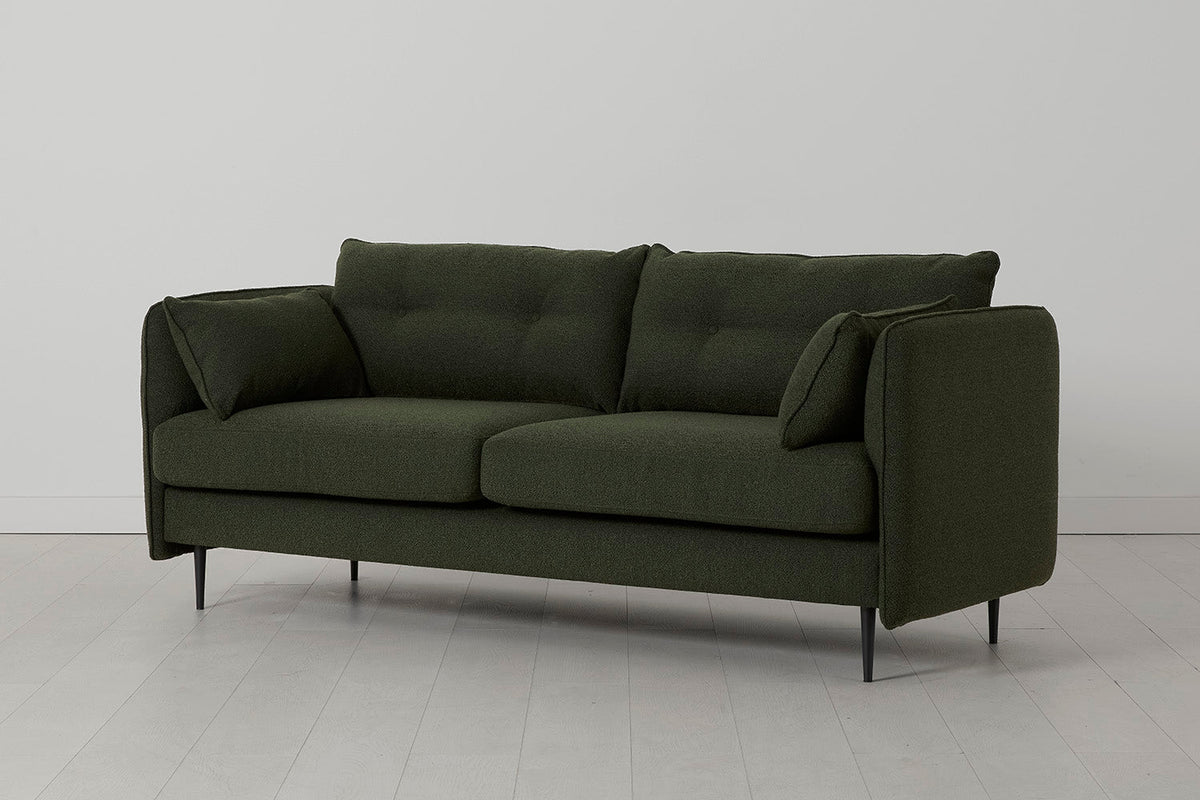 Model 19 3 Seater Sofa, Fern — Back view