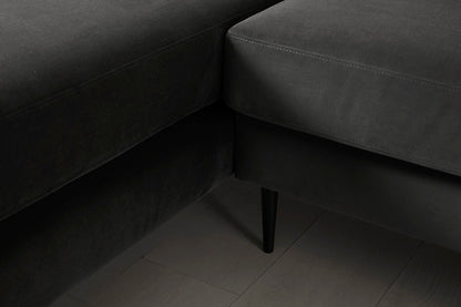Model 19 3 Seater Right Chaise Sofa, Charcoal — Model 19 - Detail - Charcoal 01