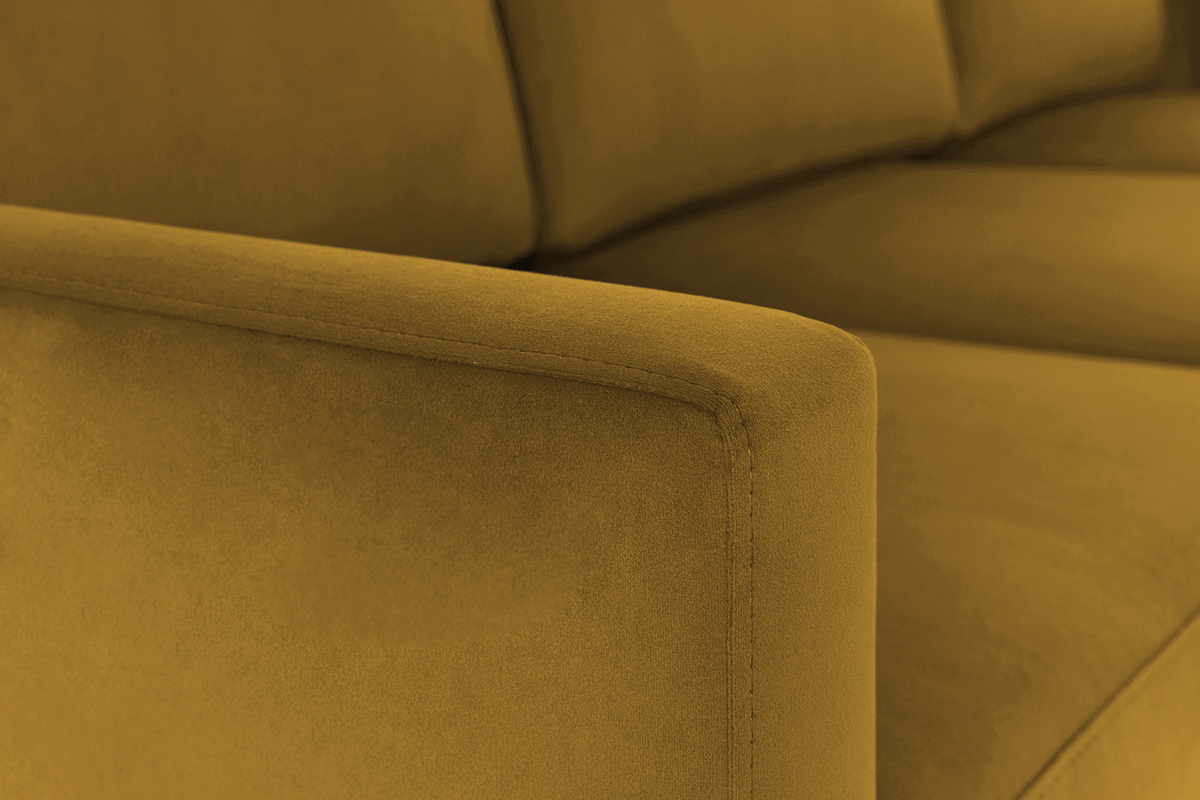 Dreisitzer-Sofa Model 01, Senfgelb