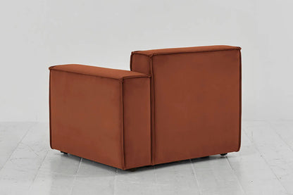 Model 03 Right Arm Sofa Module, Umber