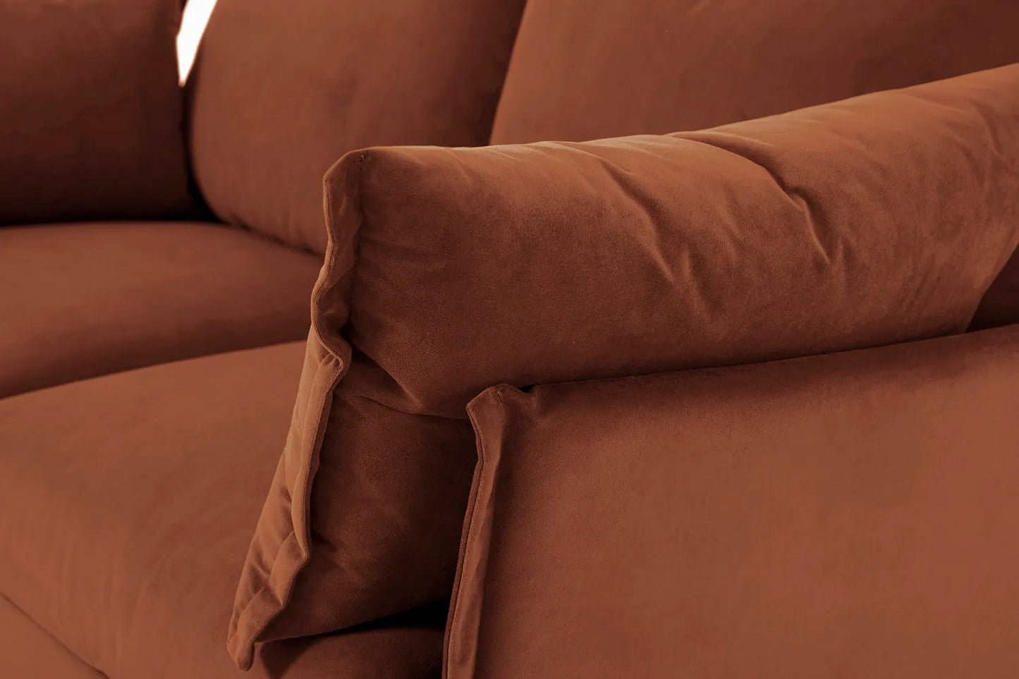 Model 06 2-Seater Right Chaise Sofa, Umber