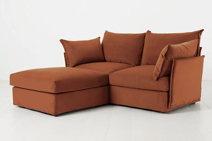 Model 06 2-Seater Left Chaise Sofa, Umber