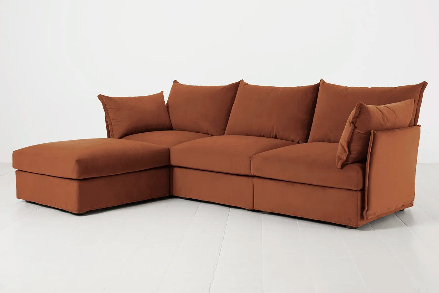 Model 06 3-Seater Left Chaise Sofa, Umber