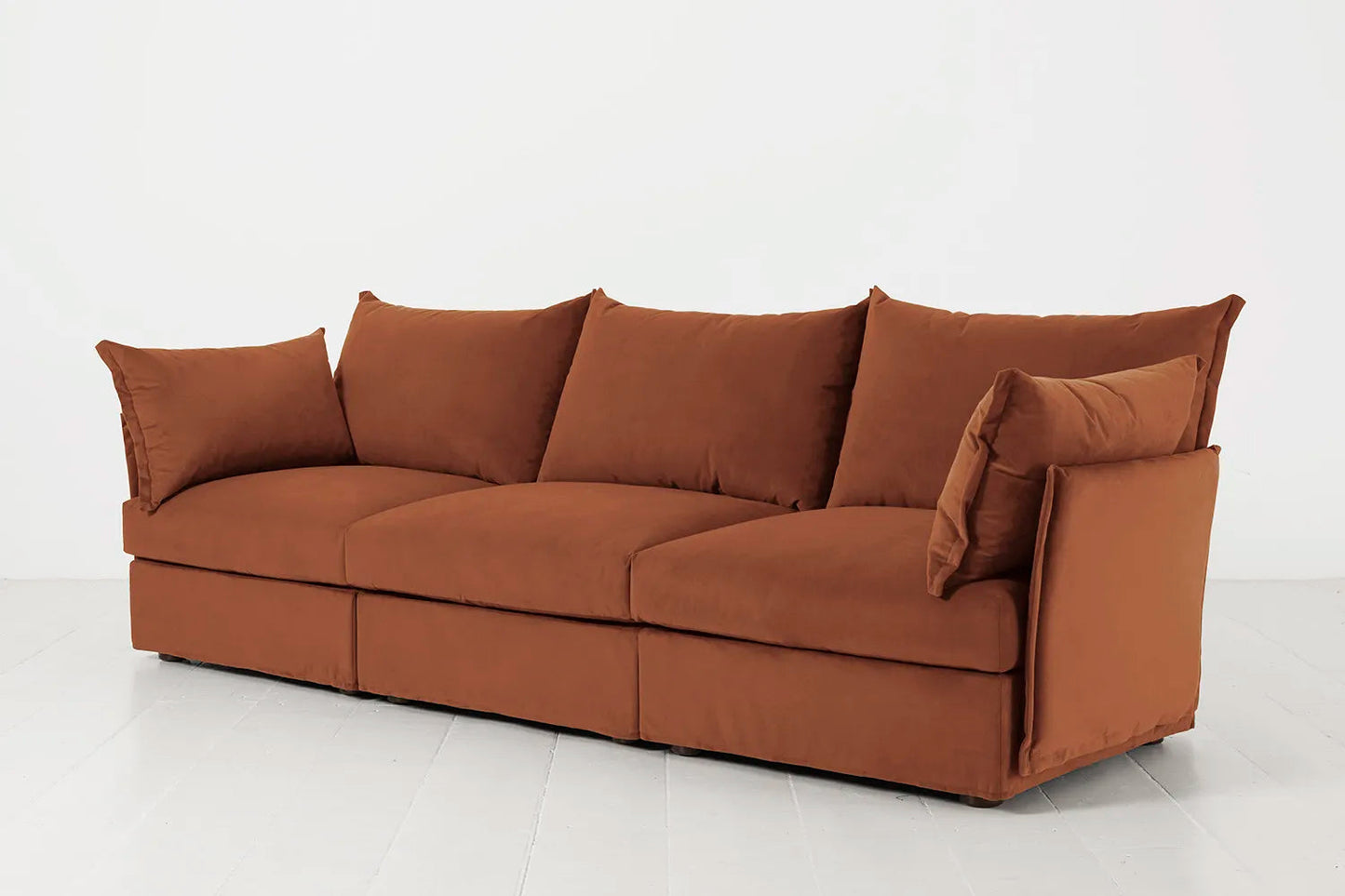 Dreisitzer-Sofa Model 06, Umbrabraun