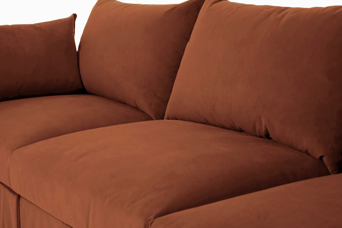 Dreisitzer-Sofa Model 06, Umbrabraun